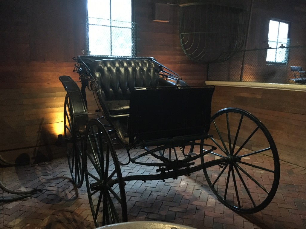 One of the many carriages on display at the Belle Meade plantation.