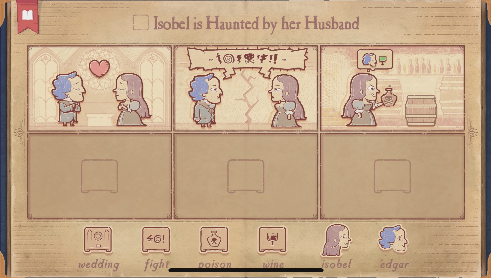 a screenshot of a game involving comic book slots with character interactions